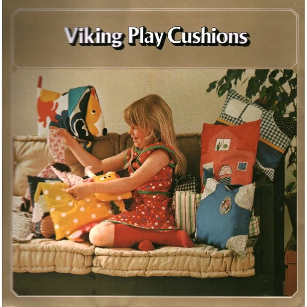 Vintage Viking Toy Animals and Dolls Play Cushions Sewing Pattern Booklet Retro